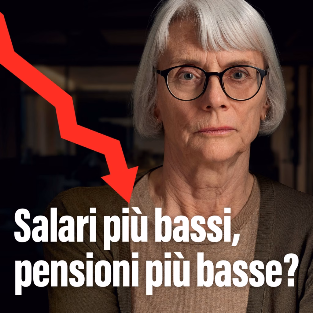Una donna chiede: Salari più bassi, pensioni più basse!